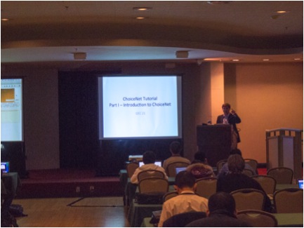 Figure 1. Tilman Wolf leading the ChoiceNet FIA tutorial.